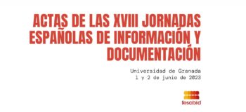 Disponibles las Actas de las Jornadas FESABID 2023